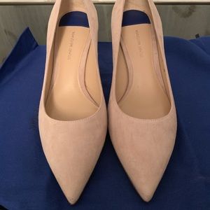 Stuart Weitzman Heels Blush Pink Nude Suede